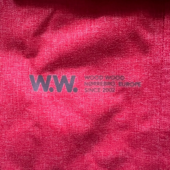 Wood Wood Romain Jacket M65 Waterproof Coral Red Size Large NWOT - Picture 7 of 9